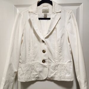 L.L. Bean Women's Cream Blazer